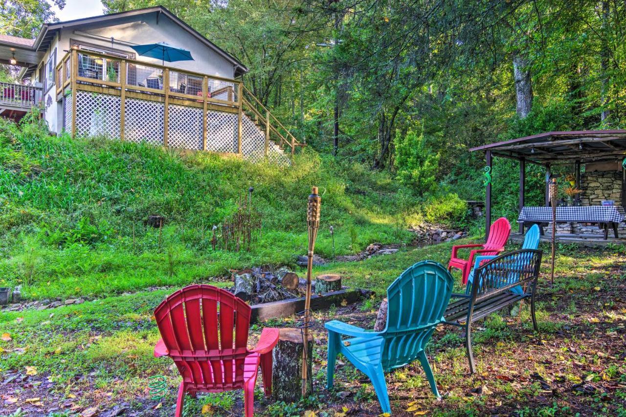 Shaw Creek Cottage With Fire Pit And Forest Views Hendersonville Exteriör bild